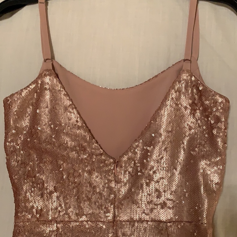 𝅺🌷PROM Dress pink sequins gown by Dress the Population Size 2.  Worn once - Picture 8 of 12